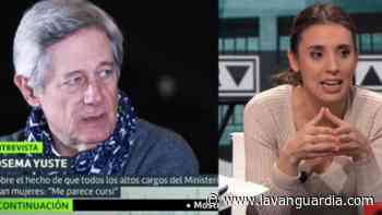 Josema Yuste arremete contra Irene Montero: “Ni soy machista ni feminista” - La Vanguardia