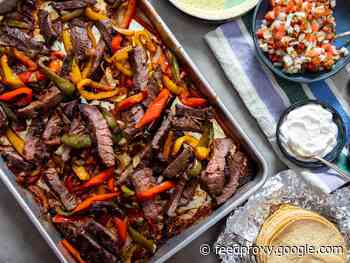Sheet-Pan Skirt Steak Fajitas