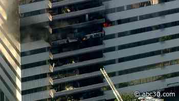 'Suspicious' fire at high-rise apartment building in West Los Angeles leaves 8 injured, including baby, LAFD says: WATCH LIVE