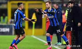 Inter Milan 2-1 Fiorentina: Christian Eriksen comes off the bench to make his debut