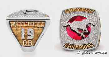 Calgary Stampeder Bo Levi Mitchell has Grey Cup championship rings stolen
