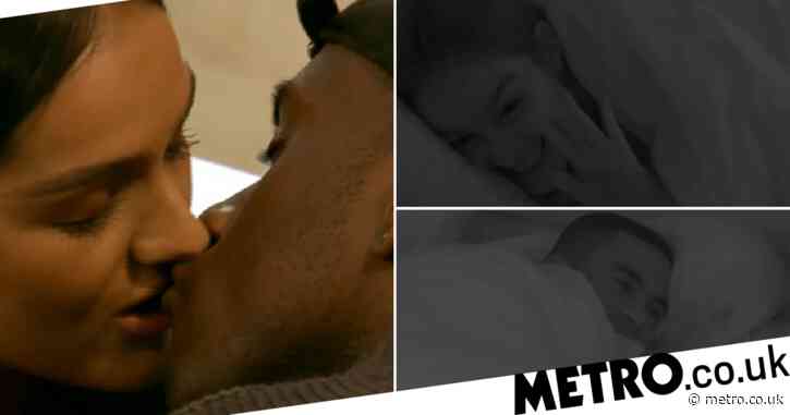 Love Island viewers melt as Luke T waves to Siânnise across the bedroom after first kiss