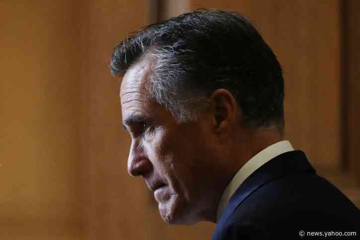 Senators keep asking impeachment hypotheticals about Mitt Romney right in front of Mitt Romney