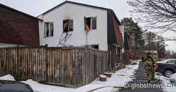 Blaze at south Ottawa townhome displaces 2 residents; police, fire investigating - Global News