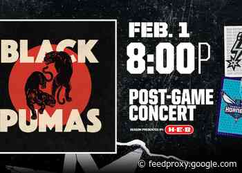 BEST NEW ARTIST NOMINEE BLACK PUMAS TO PLAY POSTGAME CONCERT AT THE AT&amp;T CENTER ON FEBRUARY 1