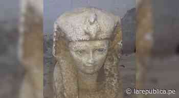 Descubren impresionante estatua real de una esfinge en Egipto - LaRepública.pe