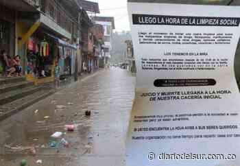 Amenazan con 'limpieza social' en Barbacoas - Diario del Sur