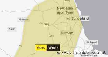 Winds of up to 70mph set to hit County Durham, Met Office warns