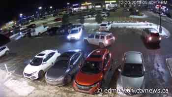 Caught on camera: hit-and-run in South Edmonton parking lot - CTV News
