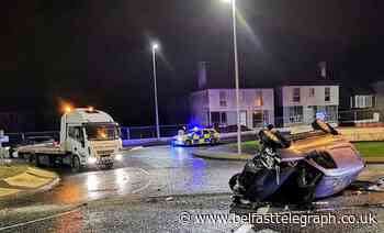 Driver in hospital after van flips over in Portstewart crash