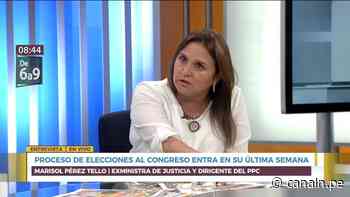 Marisol Pérez Tello: Es penoso lo que ha pasado con el Partido Morado - Canal N