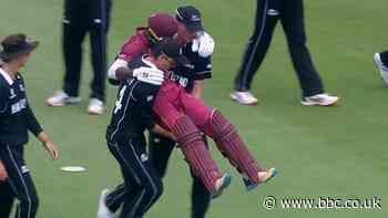 U19 Cricket World Cup: Injured West Indies batsman is carried off field by opposition