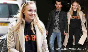 Sophie Turner holds hands with husband Joe Jonas during lunch date in London