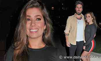 Hollyoaks' Nikki Sanderson cosies up to boyfriend Greg Whitehurst on dinner date