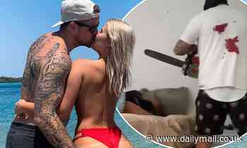 Aspiring influencer wakes up girlfriend with a live CHAINSAW for online prank
