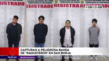 San Borja: detienen a banda de 'raqueteros' en Javier Prado - América Televisión