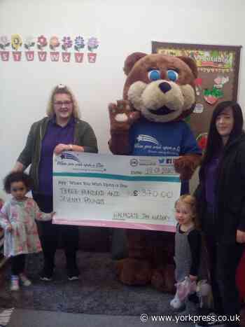 York nursery children raise funds for When You Wish Upon a Star charity