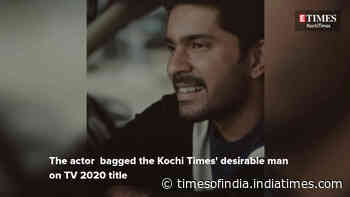 Sreeram Ramachandran is happy to bag the Kochi Times Most Desirable Man TV