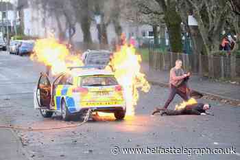 Bloodlands: James Nesbitt the hero in dramatic pictures from Ballyclare shoot