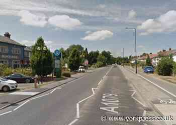 One taken to hospital after car and motorbike crash in York