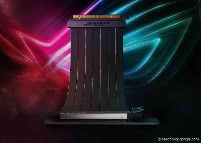 ASUS ROG Strix PCI-E Riser cable $50 allows vertical graphic card placement
