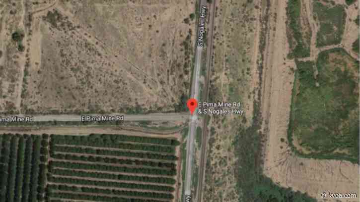 Water truck struck by train in Sahuarita