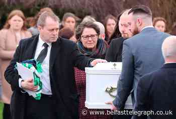 McGinley children's heartbroken dad tells mourners at funeral: 'No God should allow this to happen'