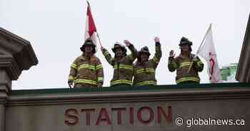 Edmonton Firefighters Rooftop Campout for Muscular Dystrophy