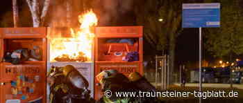 Altkleidercontainer brennt aus – Feuerwehr im Einsatz - Traunsteiner Tagblatt