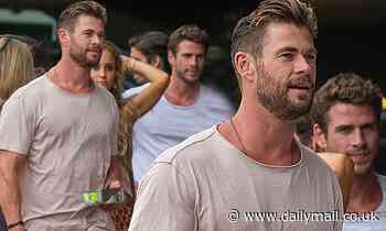 Chris and Liam Hemsworth attend Make It Rain bushfire event - Daily Mail