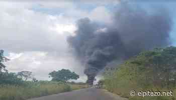 Gandola de gasolina con destino a Tucupita volcó y explotó en llamas - El Pitazo