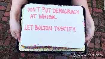 Impeachment cakes: Bakers urging senators to let John Bolton testify - CNN