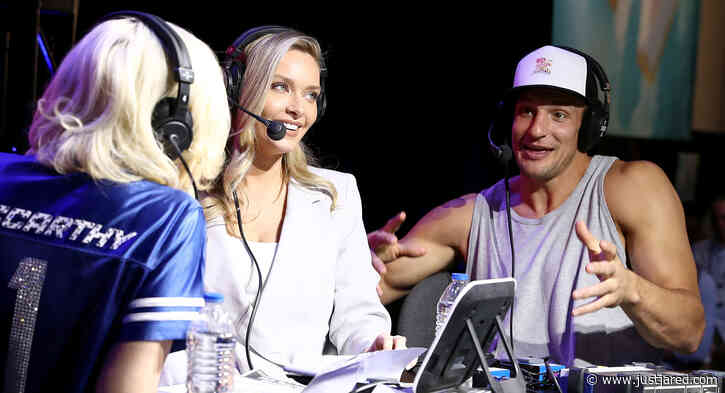 Rob Gronkowski & Girlfriend Camille Kostek Talk About Hooking Up Before His Games