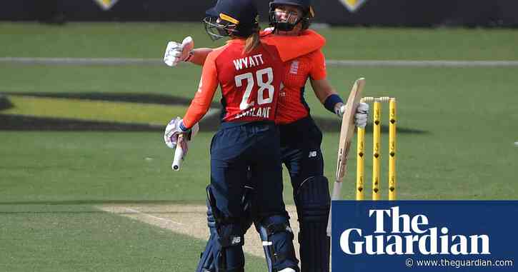 England claim dramatic super over win against Australia in women's T20