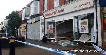 Raiders who smashed into East Boldon Sainsbury's store with van still on the run