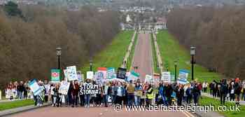 Hundreds join Stormont protest to demand better mental health services