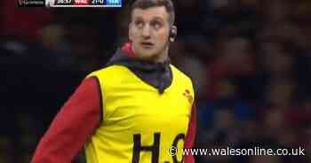 The moment the stadium erupted for Wales' familiar new waterboy during Six Nations win over Italy