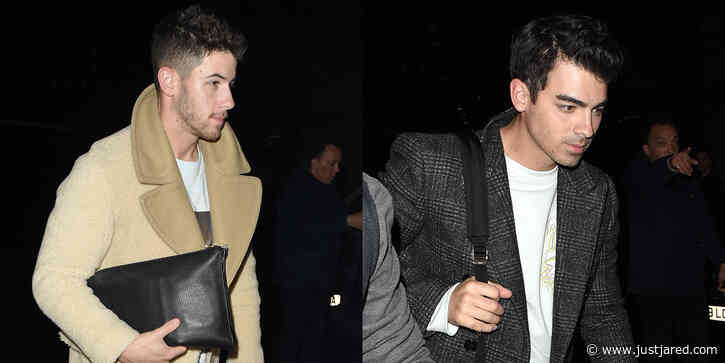 Jonas Brothers Arrive Back in London After Performing in Dublin