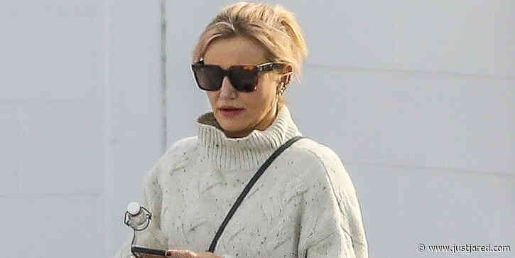 Cameron Diaz Sports Bandage On Her Hand After Welcoming Baby Raddix