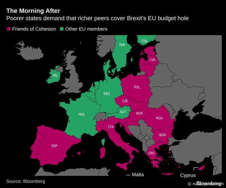 Brexit Hangover Kicks In for EU Leaders Debating Budget Gap
