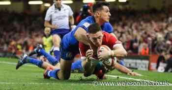Wales 42-0 Italy: Josh Adams hat-trick seals bonus point win in Six Nations opener