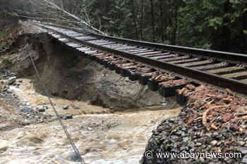 Heavy storms wash away CN rail line, cause power outages across B.C. Interior