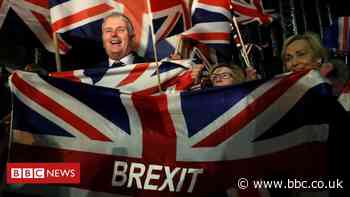 Brexit: How Northern Ireland marked leaving the EU in pictures