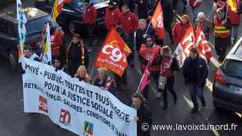 Retraites : mobilisés, mais moins nombreux dans les rues d'Arras - La Voix du Nord