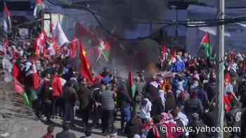 Protesters in Beirut decry Trump plan