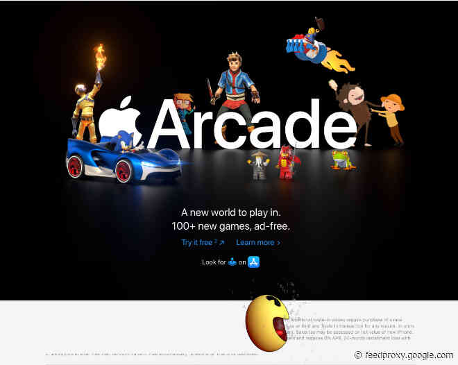 Apple Arcade promo whimsically takes over Apple.com