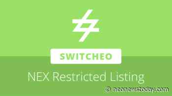 Switcheo offers Nash Exchange (NEX) token trading with "restricted listing" - NEO News Today