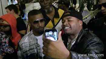 Jamie Foxx Stoically Listens to Man Freestyle Rap After Super Bowl