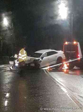 Driver taken to hospital after crash in Chorley Old Road, Horwich
