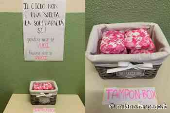 Erba, al liceo Carlo Porta compare la tampon box: una cesta con assorbenti gratis per le studentesse - Milano Fanpage.it